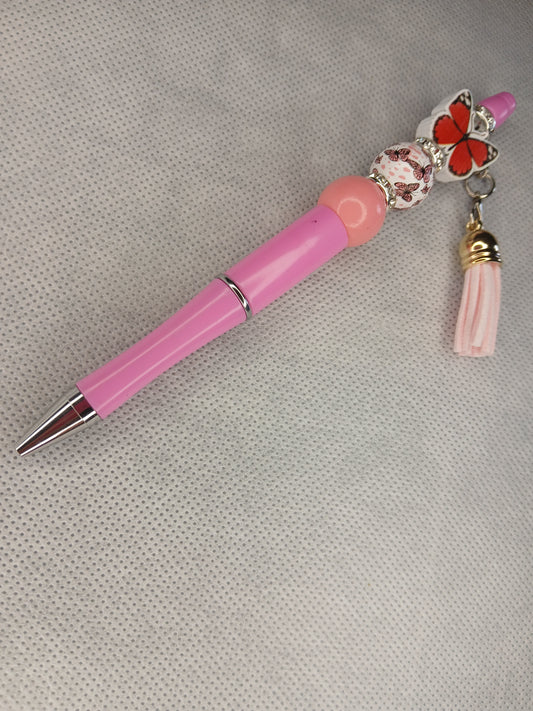 Pink butterfly Pen