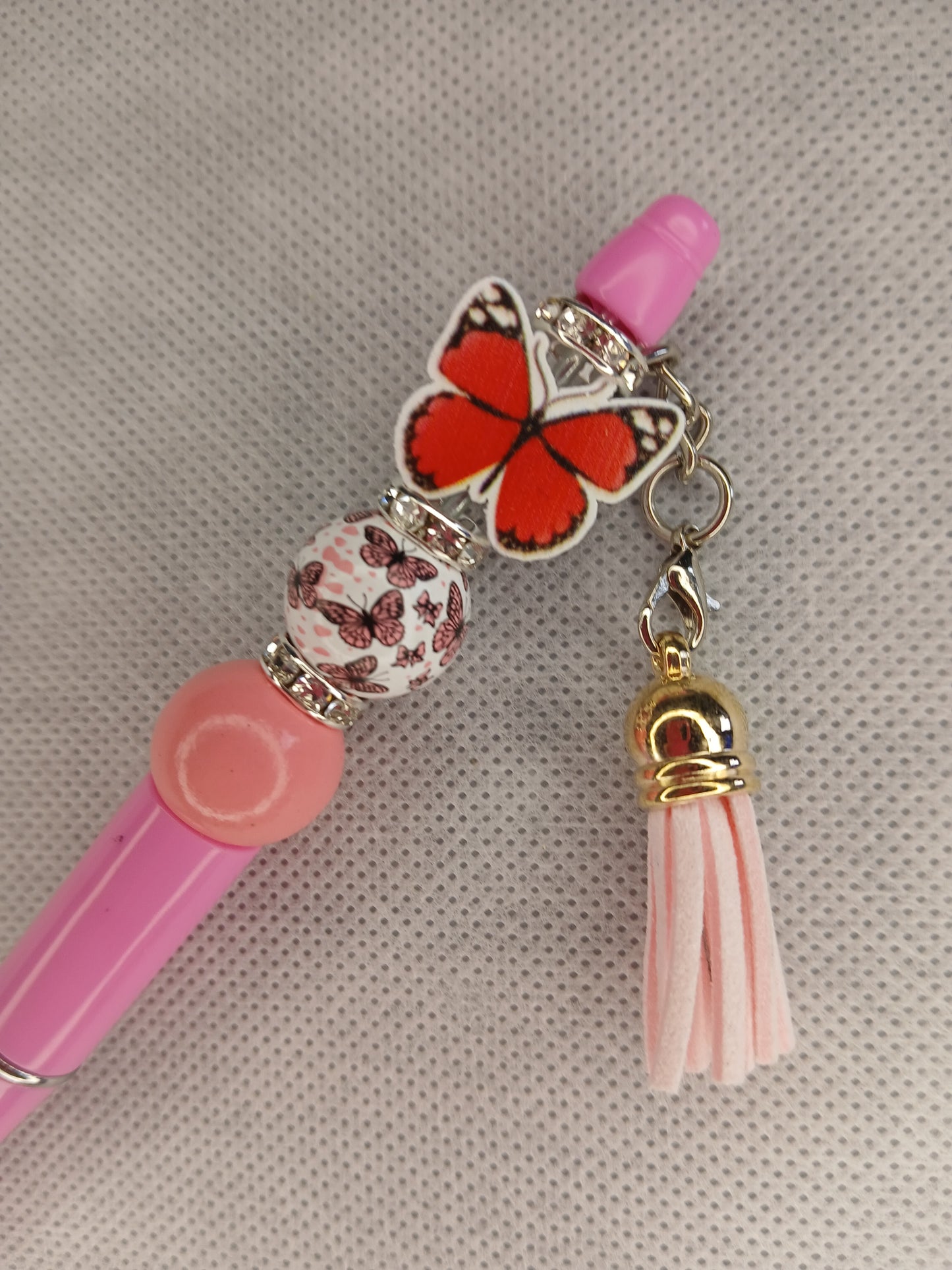 Pink butterfly Pen