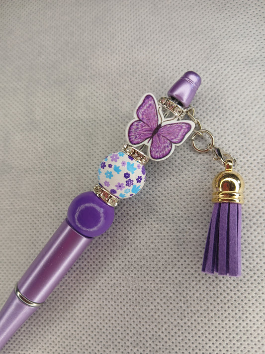 Purple Butterfly Pen